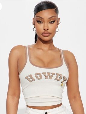 Fashion Nova Boots & Howdy Tank Top